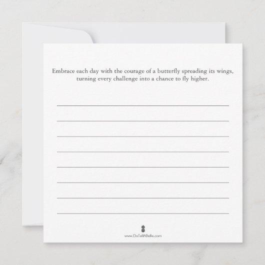 Vlinder Kleurplaten Kaarten met Journal (Achterkant)