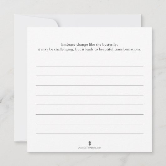 Vlinder Kleurplaten met Journaal Kaart (Achterkant)