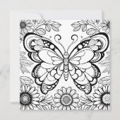 Vlinder Kleurplaten met Journaal Kaart (Voorkant)