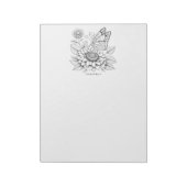 Vlinder Kleurplaten Notitieblok (Linkerzijde)