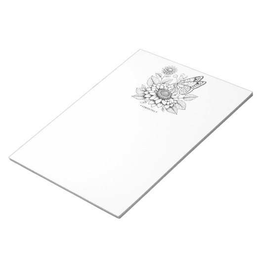 Vlinder Kleurplaten Notitieblok (Schuin)