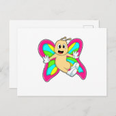 Vlinder kleurrijk briefkaart (Voorkant / Achterkant)