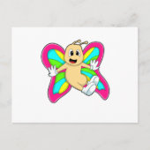 Vlinder kleurrijk briefkaart (Voorkant)