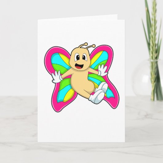 Vlinder kleurrijk kaart (Voorkant)