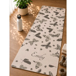 Vlinder Kleurrijk Patroon Yoga Mat