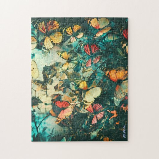 Vlinder  Kleurrijke Relax Ogen Puzzel (Verticaal)