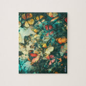 Vlinder  Kleurrijke Relax Ogen Puzzel (Verticaal)