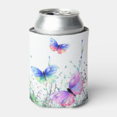 Vlinder Koelbox Kleurrijke Vlinders Vliegen Blikjeskoeler (Blikje Voorkant)