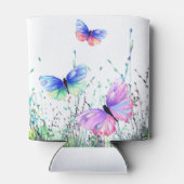 Vlinder Koelbox Kleurrijke Vlinders Vliegen Blikjeskoeler (Achterkant)