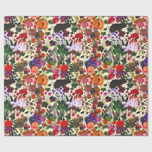  vlinder Konijnenkonijn Waterverf van Florence Cadeaupapier (Vlak)