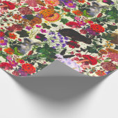  vlinder Konijnenkonijn Waterverf van Florence Cadeaupapier (Hoek)