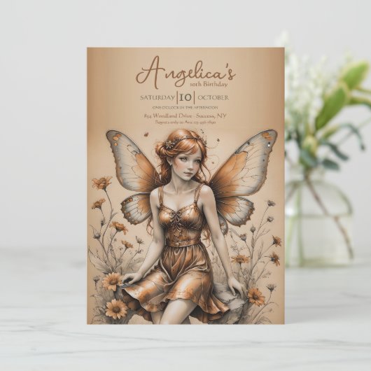 Vlinder Koper Fee Kaart (Staand voorkant)