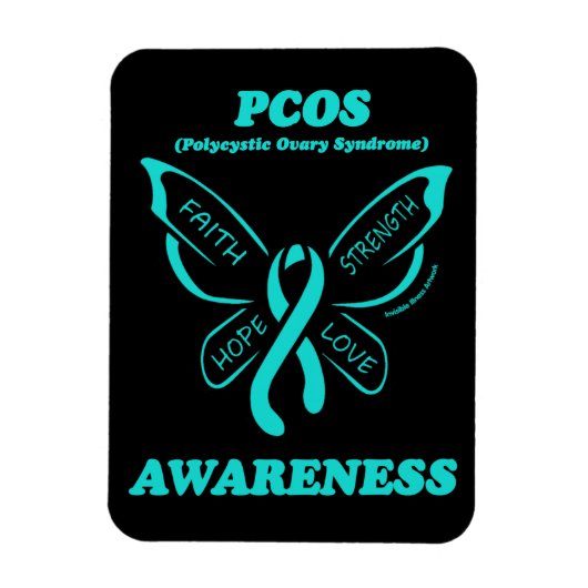 Vlinder/Krijger...PCOS Magneet (Verticaal)