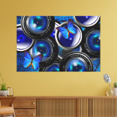 Vlinder Kunst 44 Canvas Afdruk (Insitu (Woonkamer))