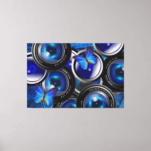 Vlinder Kunst 44 Canvas Afdruk (Voorkant)