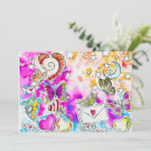 Vlinder Kunst Feestdagenkaart (Staand voorkant)