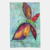 Vlinder kunst handdoek (Verticaal)