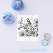 Vlinder Kunst Kleurplaten Voor Volwassenen Flyer (Enkel)