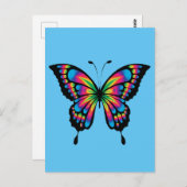 VLINDER KUNST KLEURRIJK BRIEFKAART (Voorkant / Achterkant)
