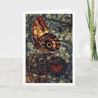 vlinder kunst notecard 4 kaart