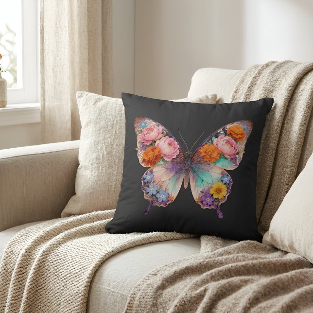 Vlinder Kussen Bloem Boho Huisdecoratie (Creator heeft geüpload)