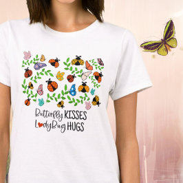 Vlinder kussen, lieveheersbeestje knuffels t-shirt