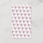 Vlinder laat elegante Baby showers luierreling ach Informatiekaartje (Achterkant)