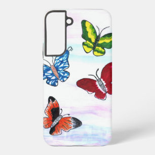 "Vlinder Label" Samsung Galaxy Hoesje
