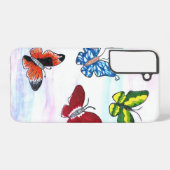 "Vlinder Label" Samsung Galaxy Hoesje (Achterkant horizontaal)