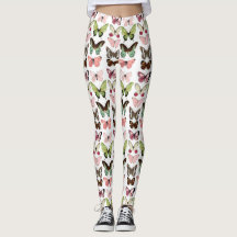 Vlinder Land Patroon Leggings