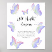 Vlinder \ Late night luierspel Poster (Voorkant)