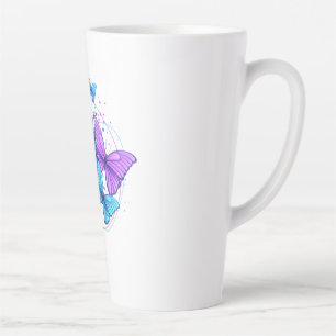 Vlinder Latte Mok voor Koffieliefhebbers