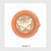 Vlinder Latte Sticker (Vel)