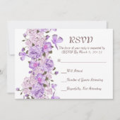 Vlinder Lavendel Bloementuin RSVP kaart (Voorkant)