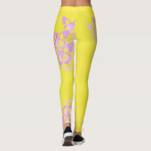 Vlinder: Leggings geel (Achterkant)