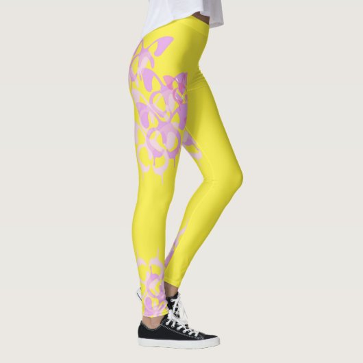 Vlinder: Leggings geel (Rechts)