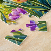 Vlinder Legt Eieren Onder Blad Legpuzzel (Zijkant)