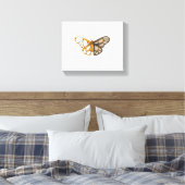 Vlinder libel insect canvas afdruk (Insitu (Slaapkamer))