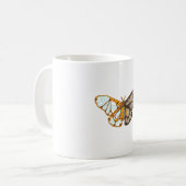 Vlinder libel insect koffiemok (Voorkant links)