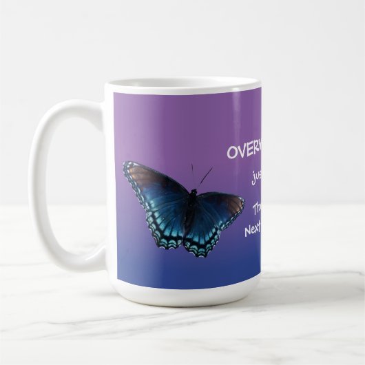 vlinder libelle inspirerende boodschap mok 25r (Links)