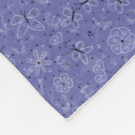 Vlinder LIEFDE - naadloos patroon. Fleece Deken