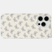 Vlinder Lijn Kunst Patroon Case-Mate iPhone Case (Achterkant (horizontaal))