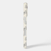 Vlinder Lijn Kunst Patroon Case-Mate iPhone Case (Achterkant / Rechts)