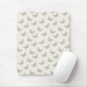 Vlinder Lijn Kunst Patroon Muismat (Met muis)