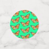 Vlinder limoengroen confetti (Kleine voorkant)