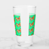 Vlinder limoengroen glas (Rechts)