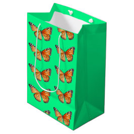 Vlinder limoengroen medium cadeauzakje