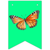 Vlinder limoengroen vlaggetjes (Eerste vlag)