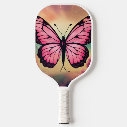 Vlinder Logo Beschermhoes Pickleball Paddle (Voorkant)