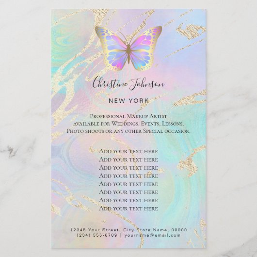 vlinder logo flyer (Voorkant)